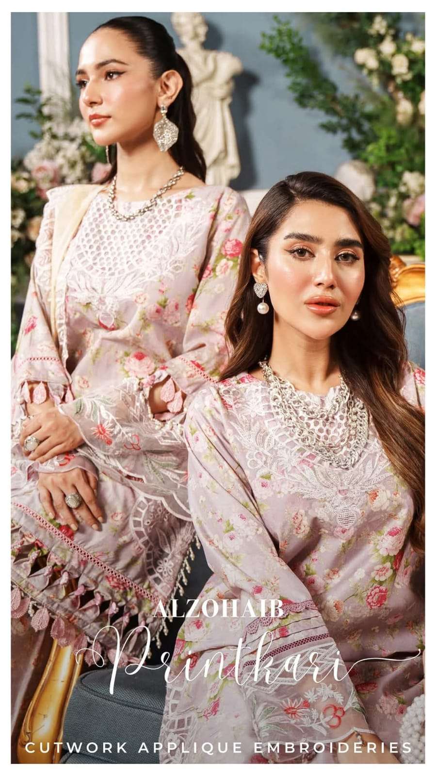 Printkari Applique Embroided Vol 2024 By Alzohaib 